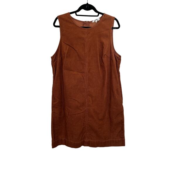 Boden Evie Corduroy Shift Dress in Brown Size 12 - Picture 6 of 11